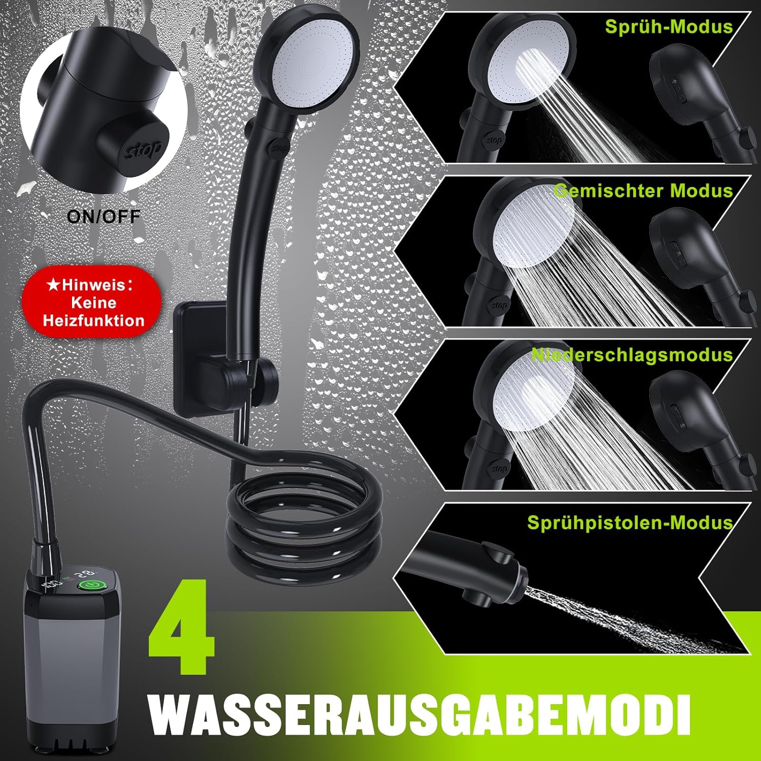Doushka - Campingdusche Tragbare
